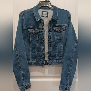 Wax Jean  Med Wash Blue Denim Jacket Sz Med.